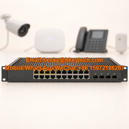 Hirschmann MACH104-20TX-F-4PoE-L3P Layer 3 Industrial PoE Switch
