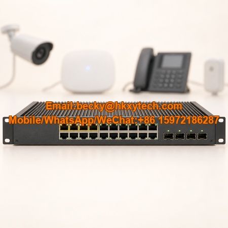 Hirschmann MACH104-20TX-F-4PoE-L3P Layer 3 Industrial PoE Switch