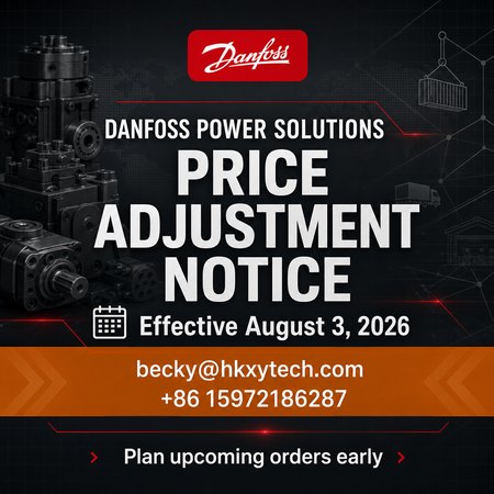 Danfoss Power Solutions price adjustment effective August 3 2026