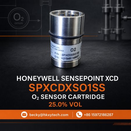 Honeywell SPXCDXSO1SS Sensepoint XCD 25.0 percent volume oxygen sensor cartridge