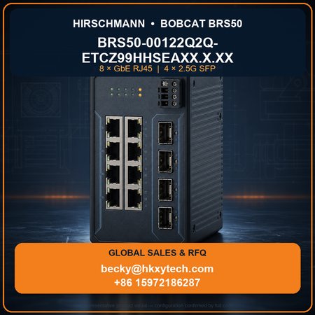 Hirschmann BRS50-00122Q2Q-ETCZ99HHSEAXX.X.XX managed industrial Ethernet switch supplier
