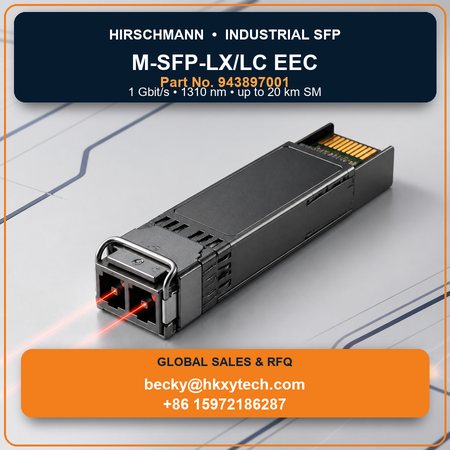 Hirschmann M-SFP-LX/LC EEC 943897001 industrial SFP transceiver supplier