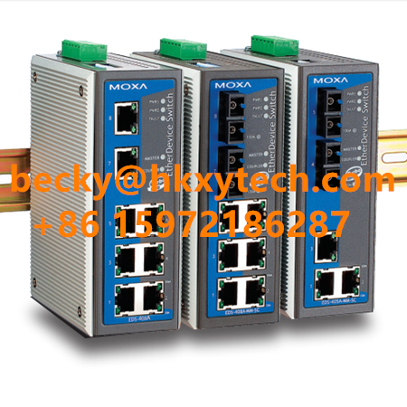 Moxa EDS-408A-MM-SC | 8-port Managed Ethernet Switch | Multi-mode SC